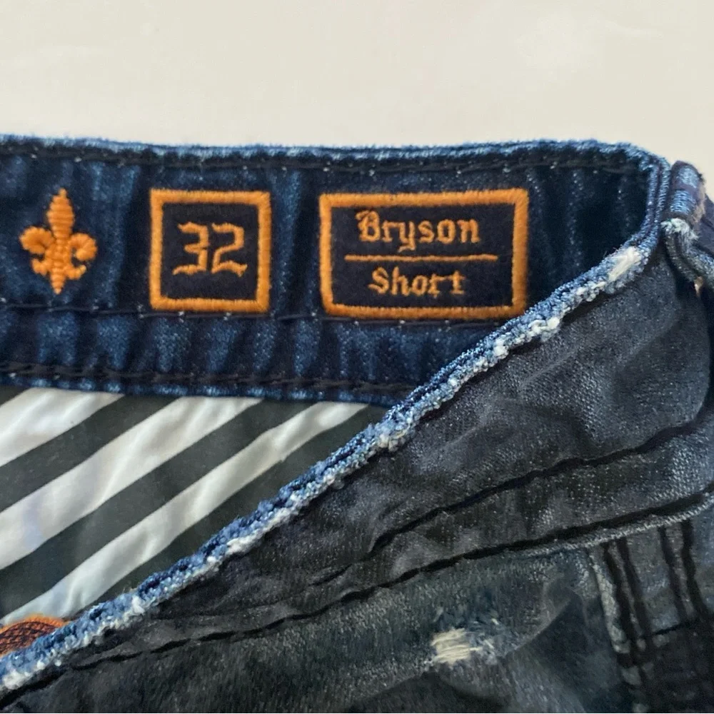 Rock Revival Jeans Mens Shorts Size 32 “Bryson” Distressed Denim - Picture 7 of 7